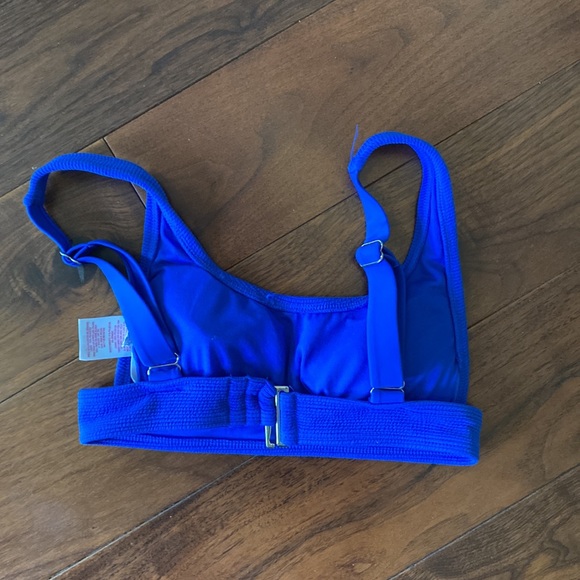 Adjustable blue target bikini top - Picture 2 of 2
